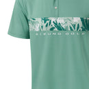 Mizuno Cali Stripe Polo Shirt - Canton Green