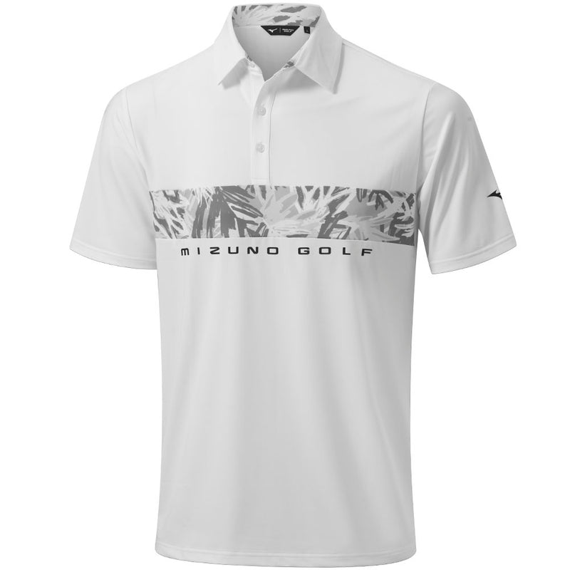 Mizuno Cali Stripe Polo Shirt - White