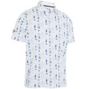 Callaway All Over Essential Print Polo Shirt - Bright White