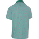 Callaway Azalea Gingham Polo Shirt - Galapagos Green