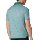 Callaway Azalea Gingham Polo Shirt - Galapagos Green