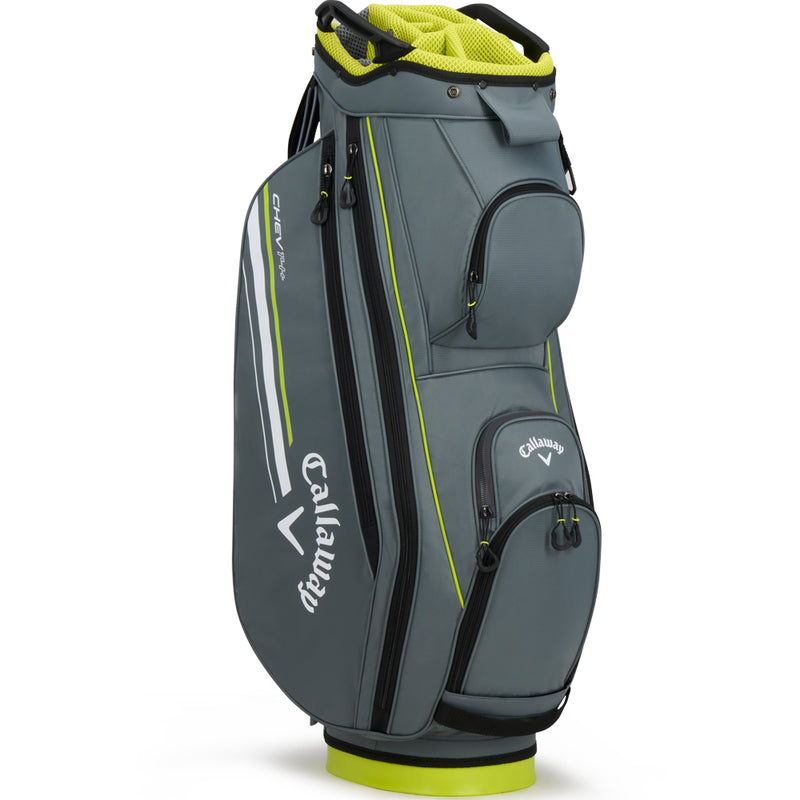 Callaway Chev 14 Plus Cart Bag - Charcoal/Flo Yellow