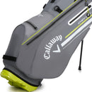 Callaway Chev Dry Waterproof Stand Bag - Charcoal/Florescent Yellow