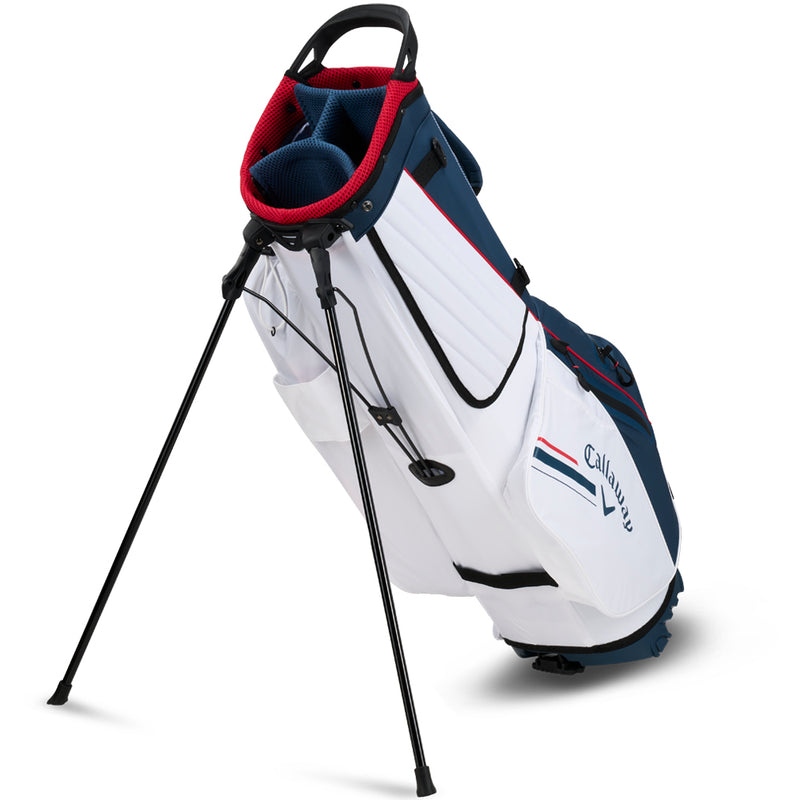 Callaway Chev Dry Waterproof Stand Bag - White/Navy/Red