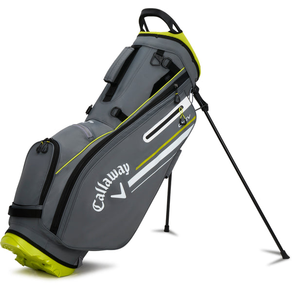 Callaway Chev Stand Bag - Charcoal/Florescent Yellow