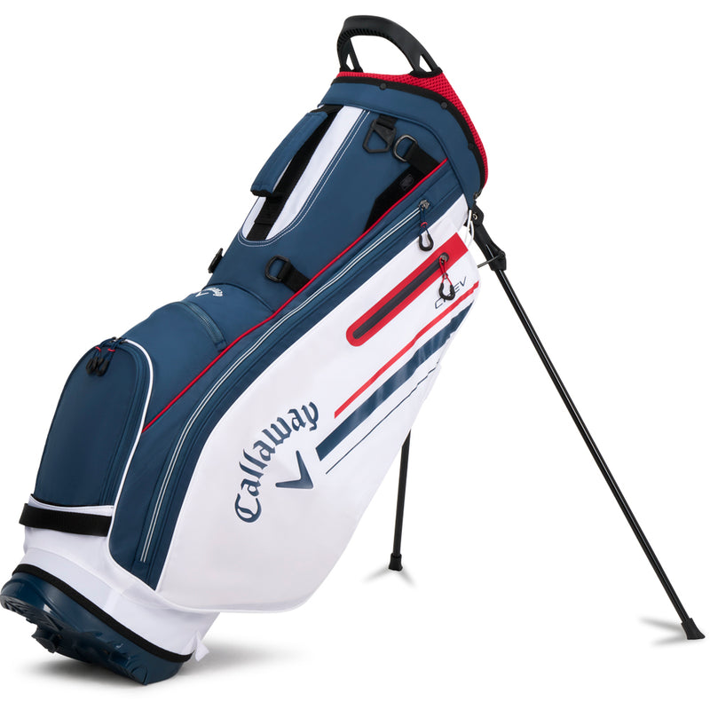 Callaway Chev Stand Bag - Navy/White/Red