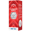 Callaway Chrome Soft 360 Triple Track Golf Balls - White - 12 Pack