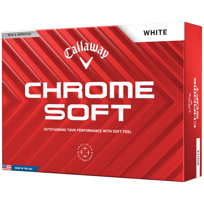 Callaway Chrome Soft Golf Balls - White - 12 Pack