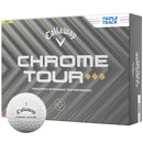 Callaway Chrome Tour TD Triple Track Golf Balls - White - 12 Pack
