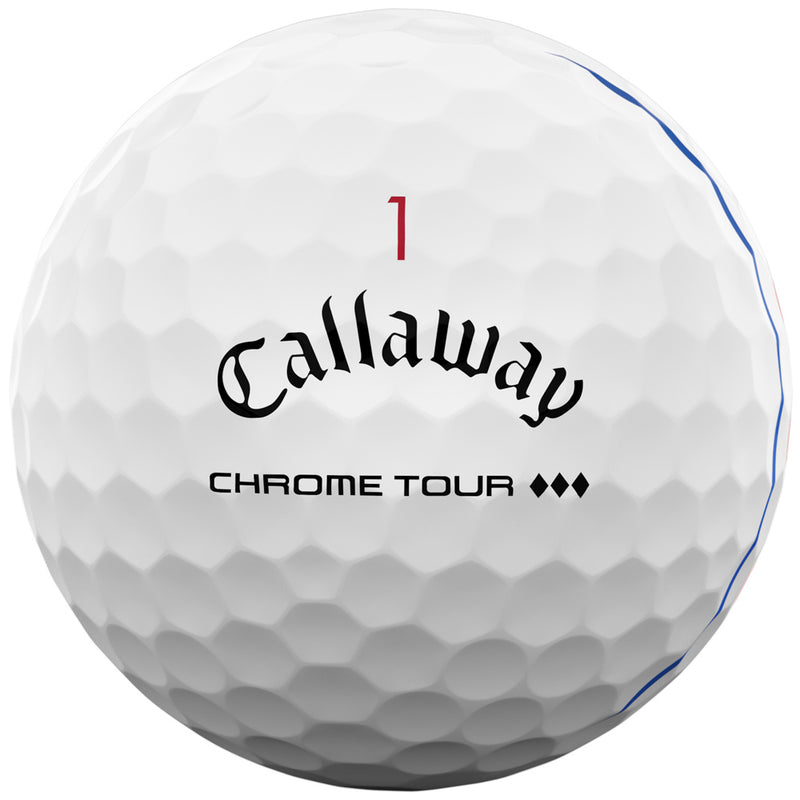 Callaway Chrome Tour TD Triple Track Golf Balls - White - 3 Sleeve