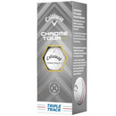 Callaway Chrome Tour TD Triple Track Golf Balls - White - 12 Pack