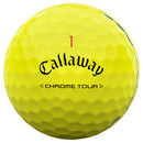 Callaway Chrome Tour Triple Track Golf Balls - Yellow - 3 Sleeve