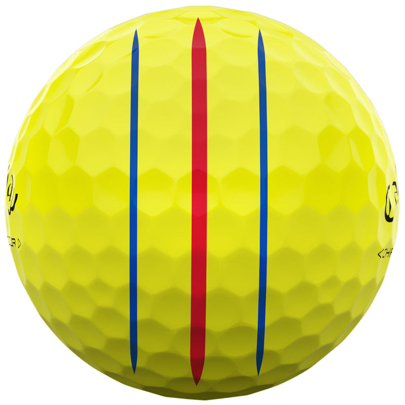 Callaway Chrome Tour Triple Track Golf Balls - Yellow - 12 Pack