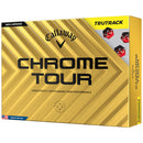 Callaway Chrome Tour TruTrack Golf Balls - Yellow - 12 Pack