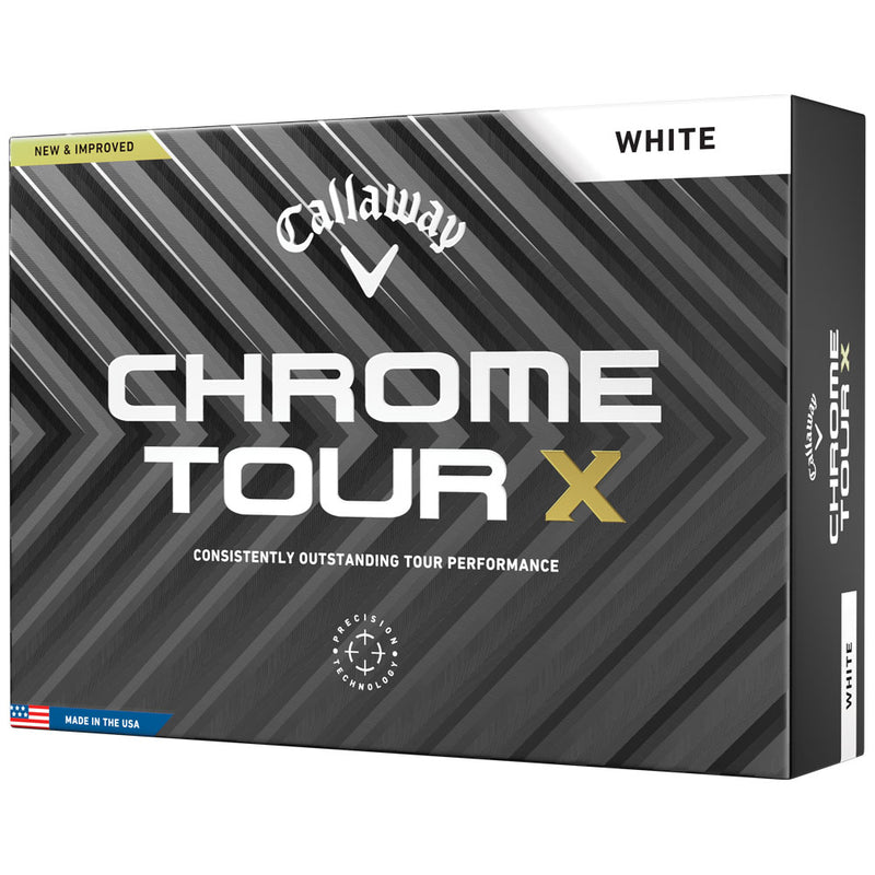 Callaway Chrome Tour X Golf Balls - White - 12 Pack