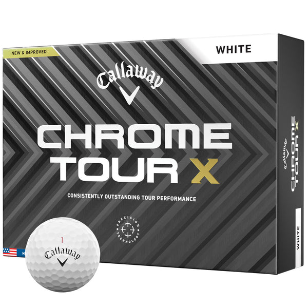 Callaway Chrome Tour X Golf Balls - White - 12 Pack