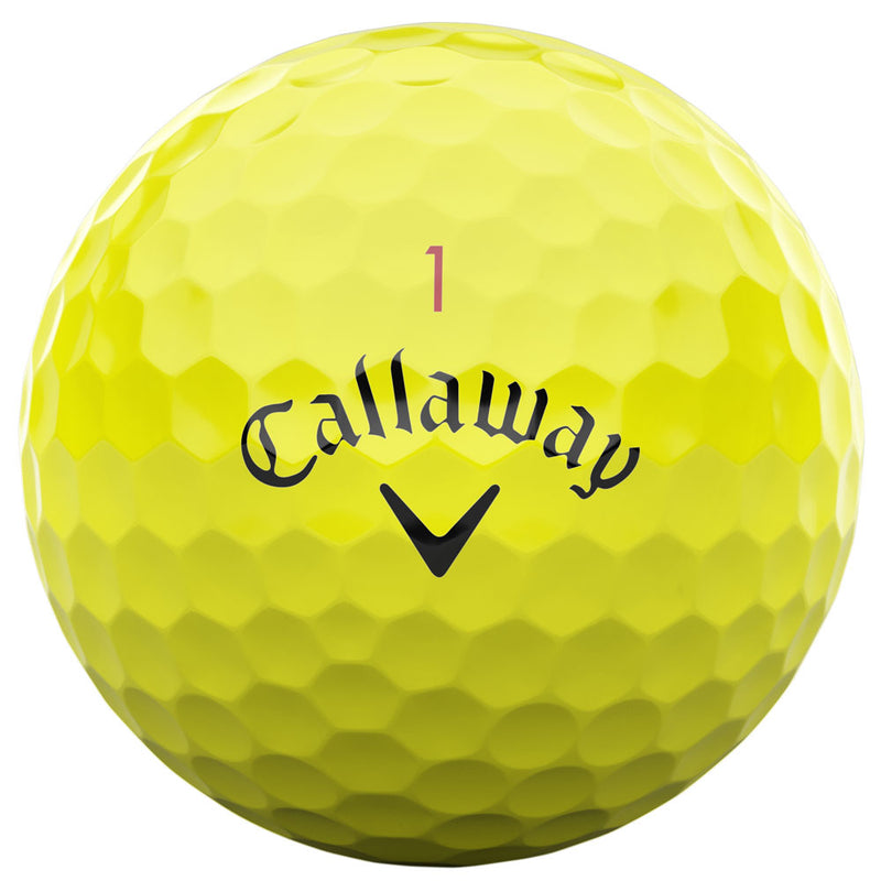 Callaway Chrome Tour X Golf Balls - Yellow - 12 Pack