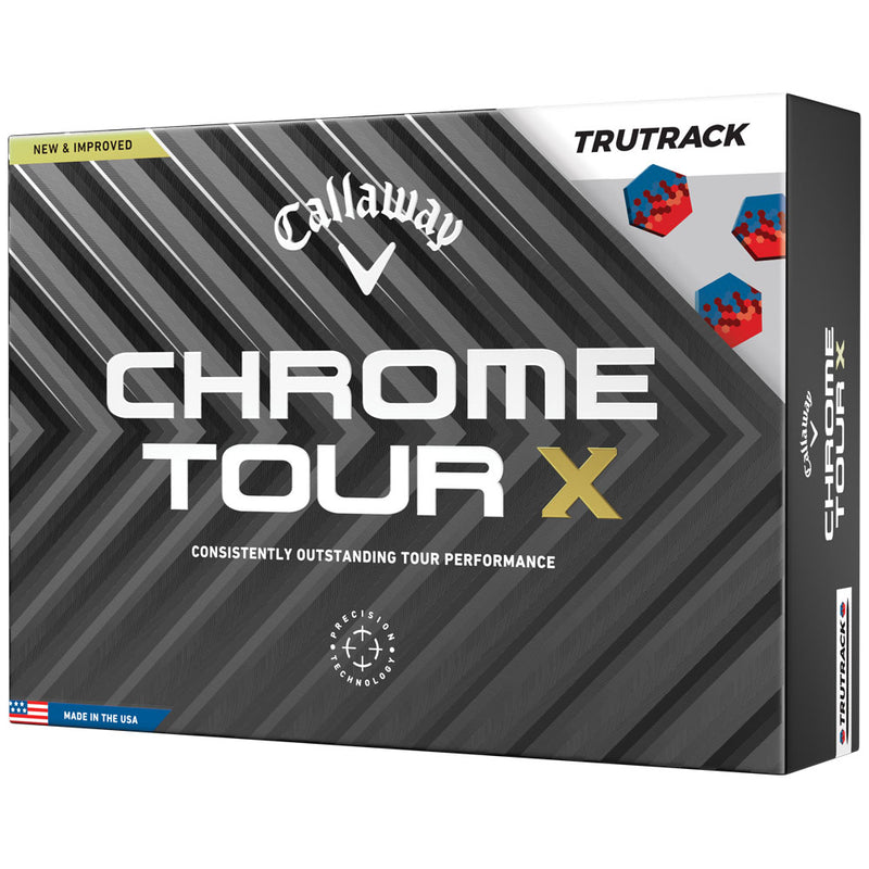 Callaway Chrome Tour X TruTrack Golf Balls - White - 12 Pack