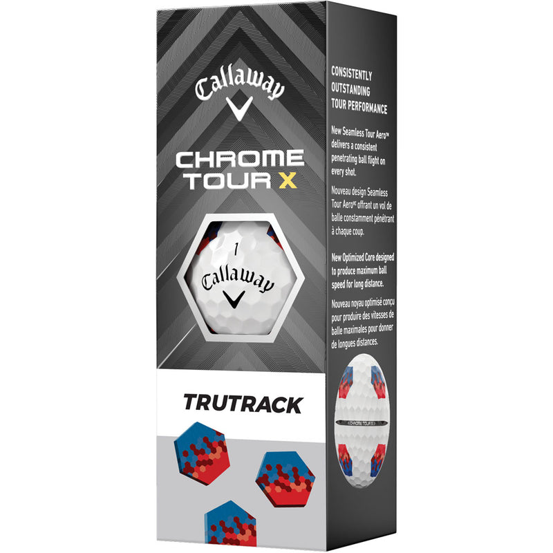 Callaway Chrome Tour X TruTrack Golf Balls - White - 12 Pack