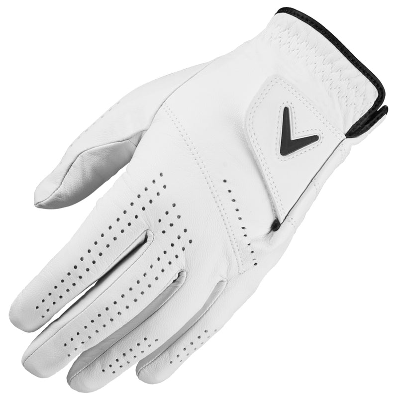 Callaway Dawn Patrol Leather Golf Glove - White