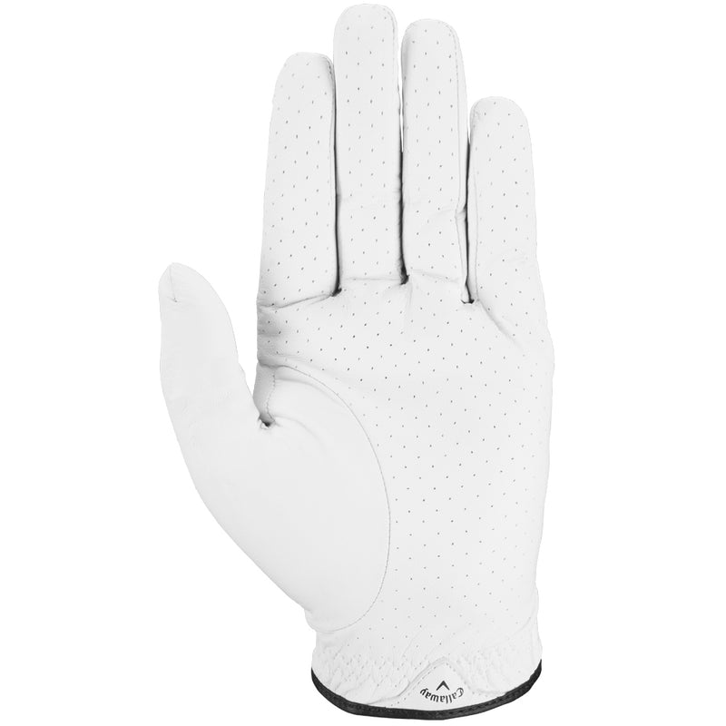 Callaway Dawn Patrol Leather Golf Glove - White
