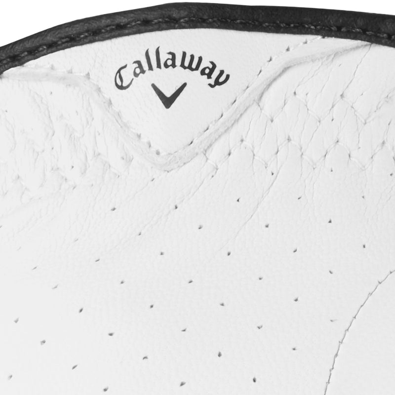 Callaway Dawn Patrol Leather Golf Glove - White