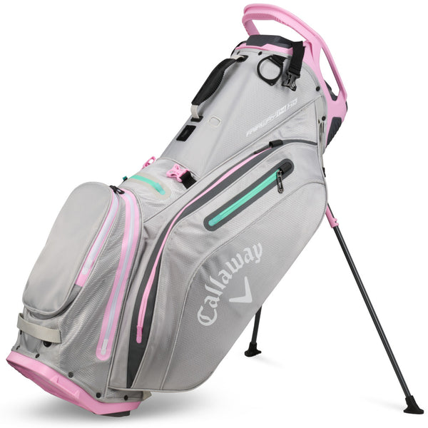 Callaway Fairway 14 HD Waterproof Stand Bag - Grey/Pink