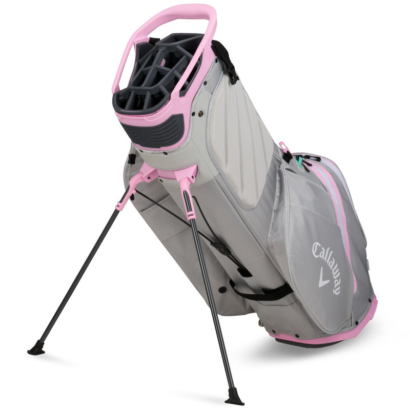 Callaway Fairway 14 HD Waterproof Stand Bag - Grey/Pink