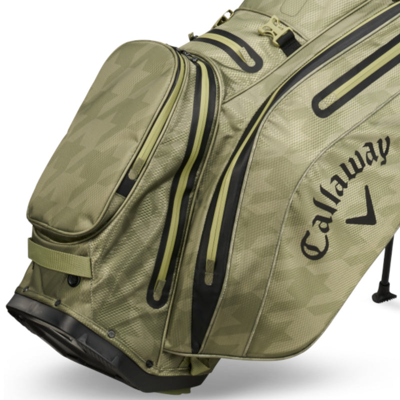 Callaway Fairway 14 HD Waterproof Stand Bag - Olive Houndstooth