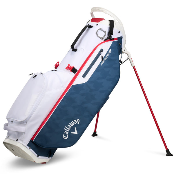 Callaway Fairway C Stand Bag - White/Navy Houndstooth/Red