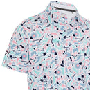 Callaway Florida Abstract Geo Print Polo Shirt - Bright White