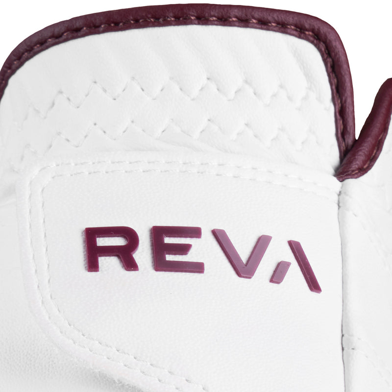 Callaway Ladies Reva Golf Glove - White/Eggplant