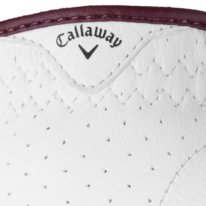 Callaway Ladies Reva Golf Glove - White/Eggplant