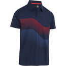 Callaway Linear Chev Print Polo Shirt - Navy Blazer