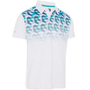 Callaway Ombre 3D Chev Geo Polo Shirt - Bright White