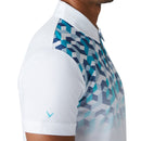 Callaway Ombre 3D Chev Geo Polo Shirt - Bright White