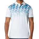 Callaway Ombre 3D Chev Geo Polo Shirt - Bright White