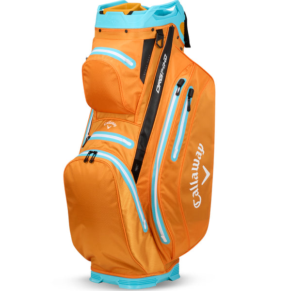 Callaway Org 14 HD Waterproof Cart Bag - Orange/Electric Blue