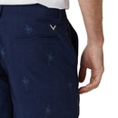 Callaway Palm Print Shorts - Peacoat