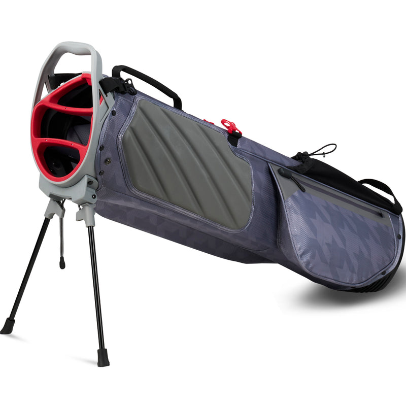 Callaway Par 3 HD Waterproof Pencil Bag - Charcoal Houndstooth/Red