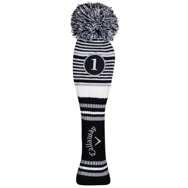 Callaway Pom Pom II Driver Headcover - Black/White/Grey