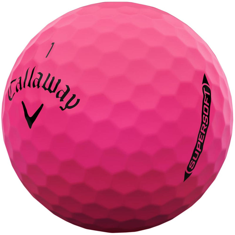 Callaway Supersoft Golf Balls - Matte Pink - 12 Pack