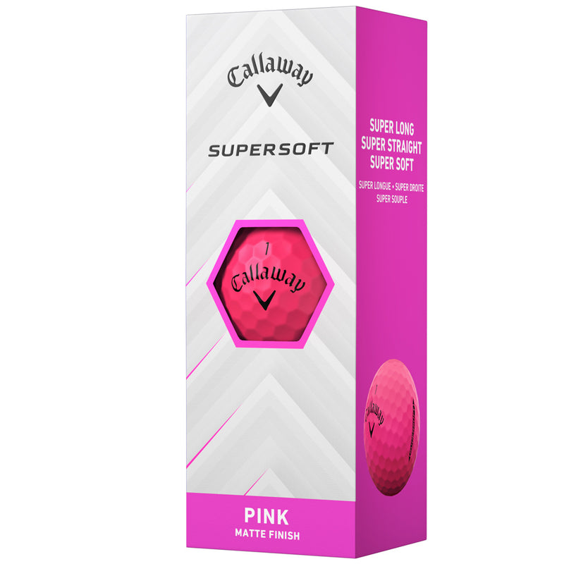 Callaway Supersoft Golf Balls - Matte Pink - 12 Pack