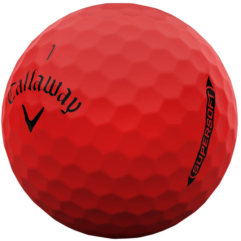 Callaway Supersoft Golf Balls - Matte Red - 12 Pack