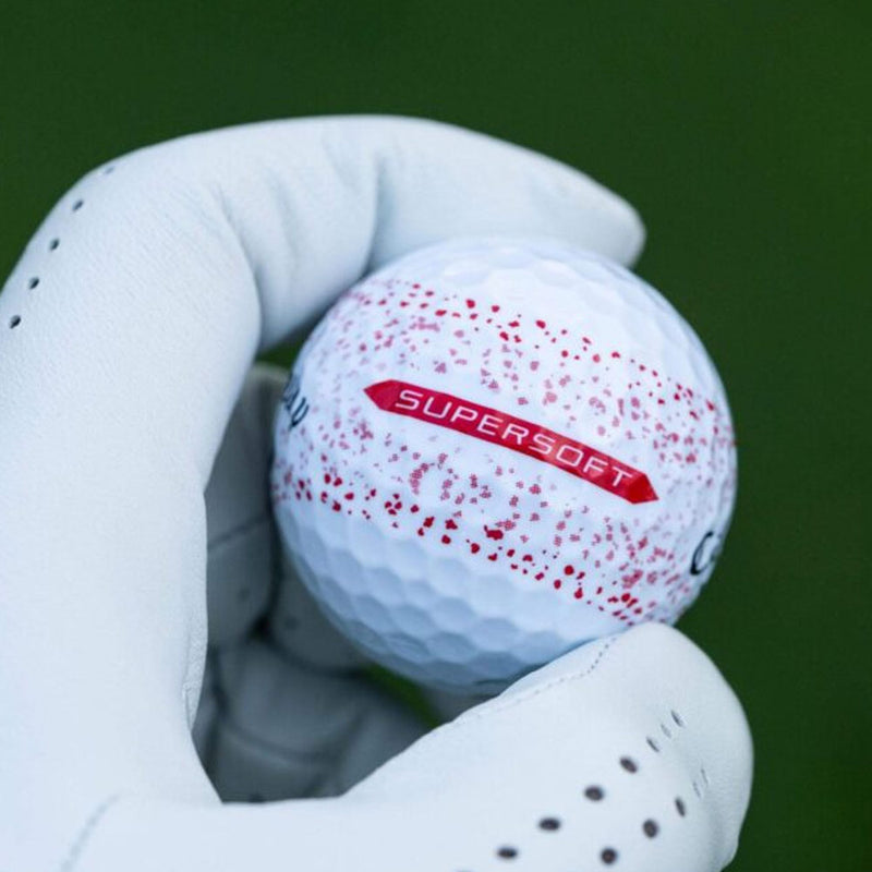 Callaway Supersoft Splatter 360 Golf Balls - Red - 12 Pack
