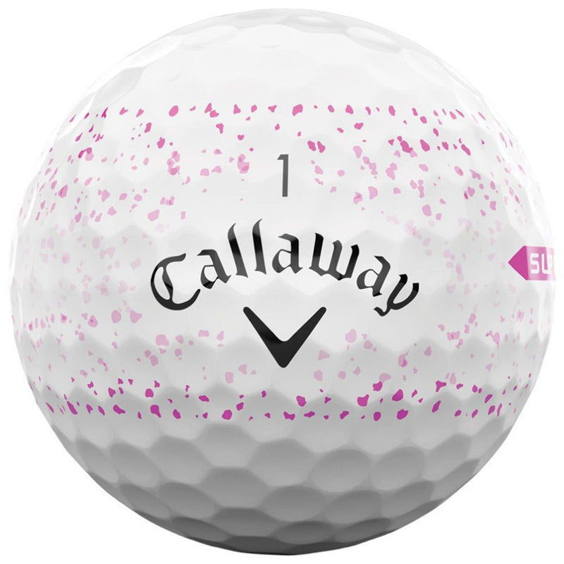Callaway Supersoft Splatter 360 Golf Balls - Pink - 12 Pack