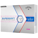 Callaway Supersoft Splatter 360 Golf Balls - Pink - 12 Pack