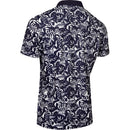 Calvin Klein Abstract Print Polo Shirt - White/Evening Blue