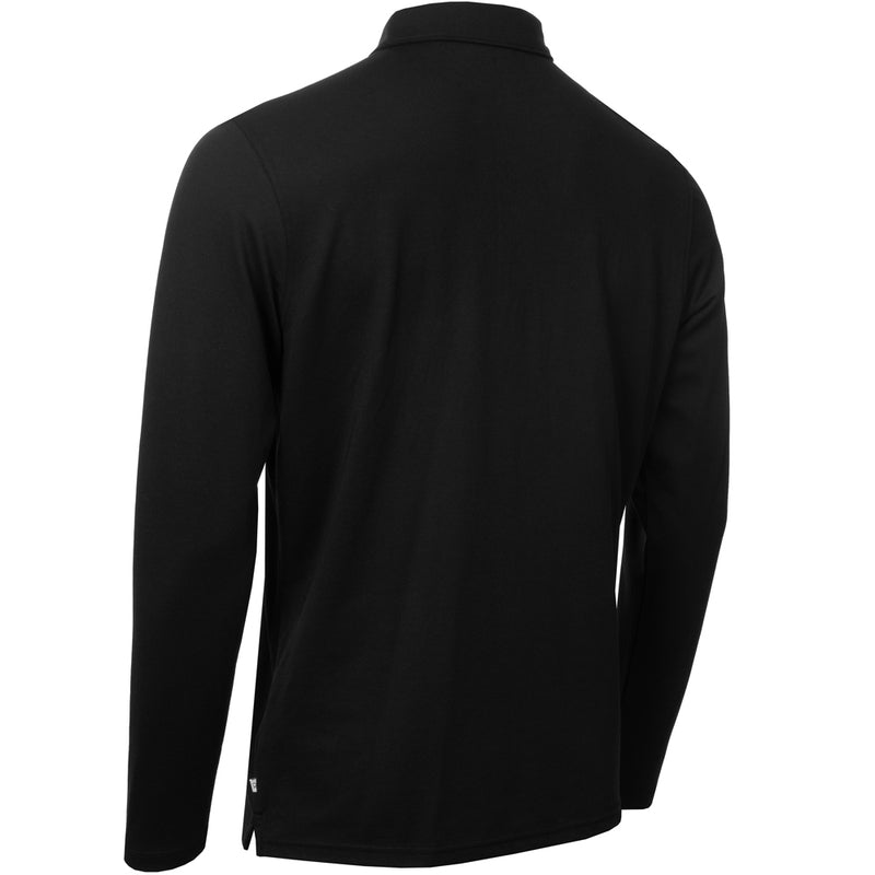 Calvin Klein Bayard Long Sleeve Polo Shirt - Black