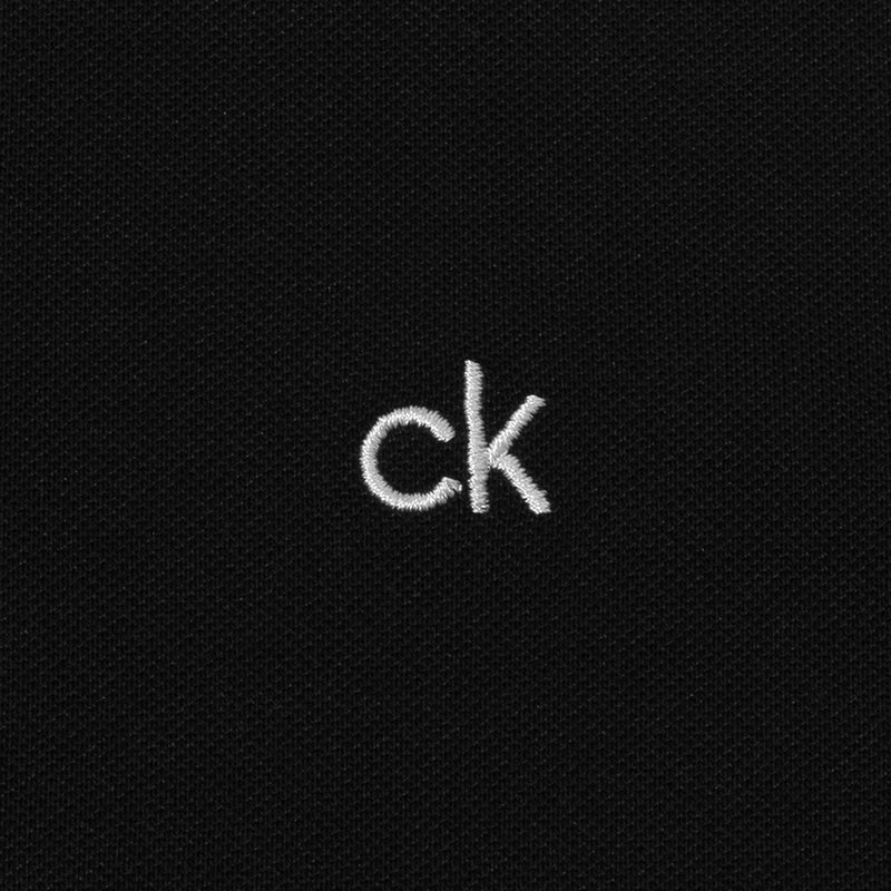 Calvin Klein Bayard Long Sleeve Polo Shirt - Black